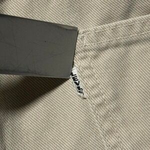 Vintage Levi's Big E Women's Jean Shorts 34"‎ Cut Off 70s Cream Gripper Zipper